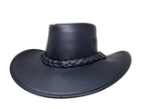 Overlander Aussie Leather Hat. Traditional Style .